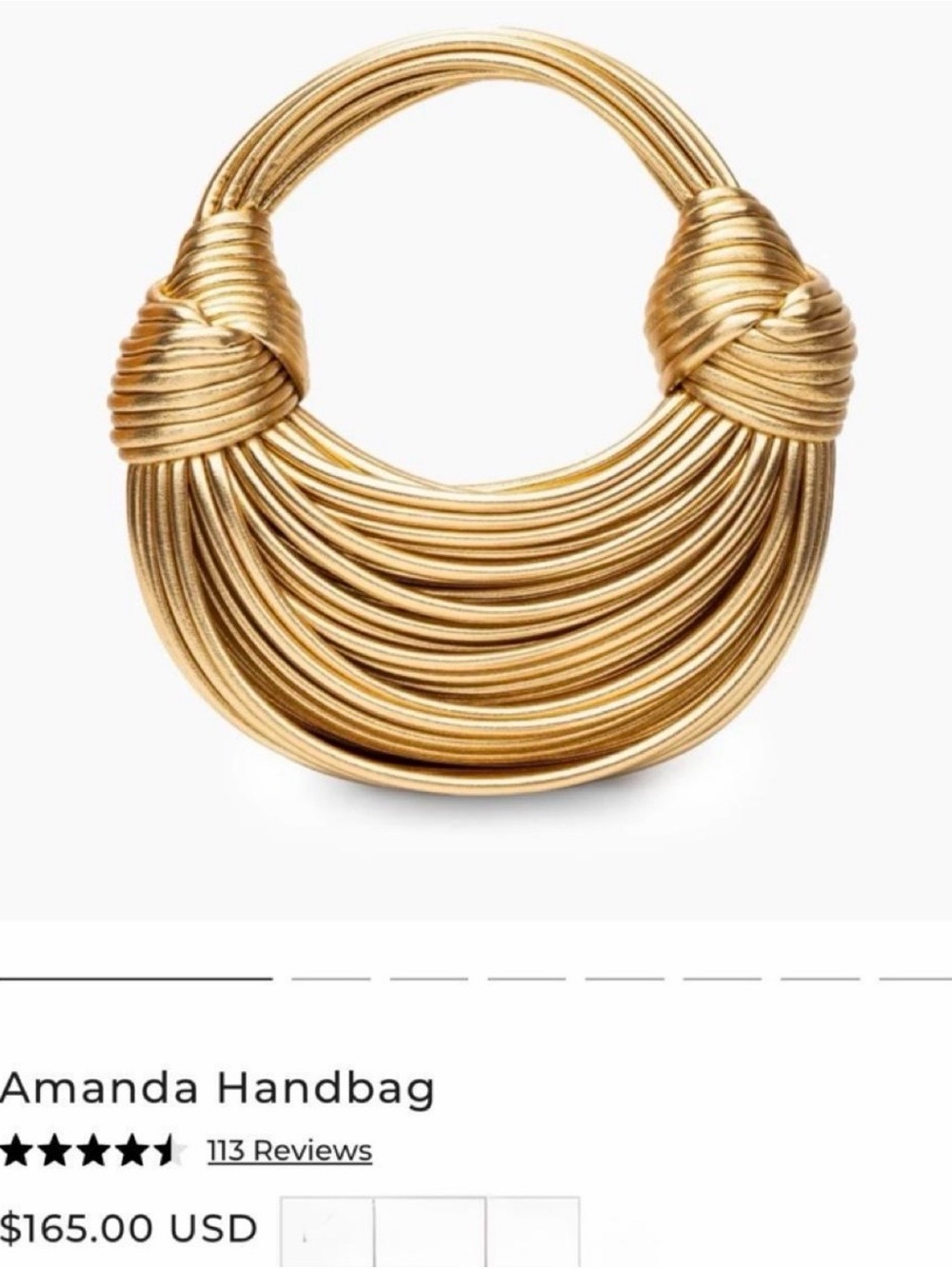 Gold Statement Handle